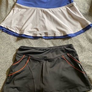 Set of performance skorts